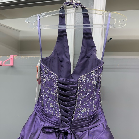 MORI LEE SZ-2 8428 PURPLE PROM/FORMAL/PAGENT DRESS - Picture 3 of 6
